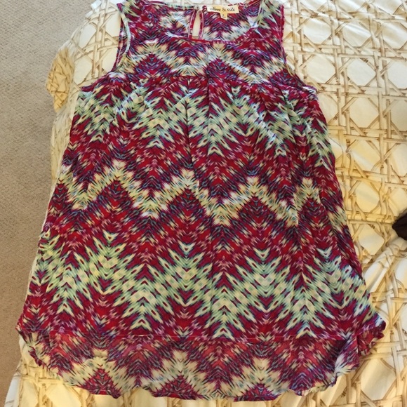 Olive & Oak Rayon gauze flowy tank top