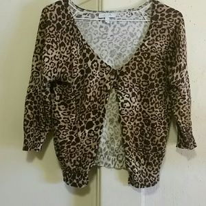Leopard print cardigan