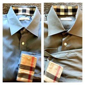 Men's Burberry Brit Classic Fit Poplin Shirts (x2)