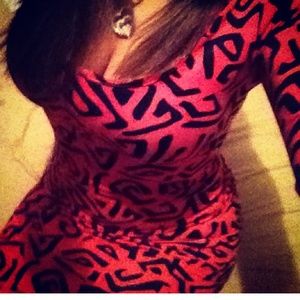 Long sleeve midi dress