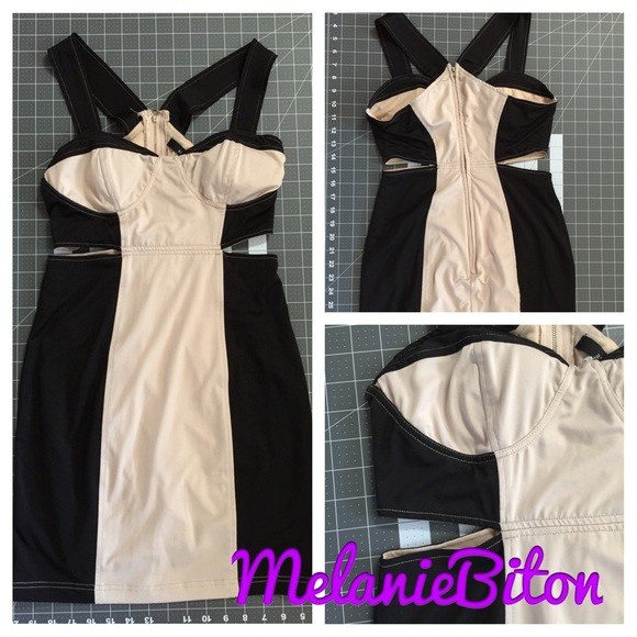 Off white & black dress medium $15