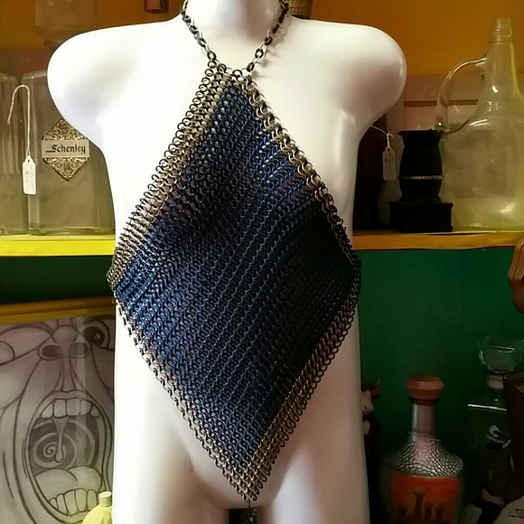 Chainmail halter top