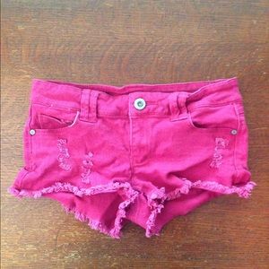 Dark pink shorts
