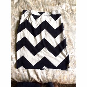 Chevron Bodycon/Pencil Skirt