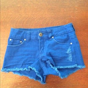 Royal blue shorts