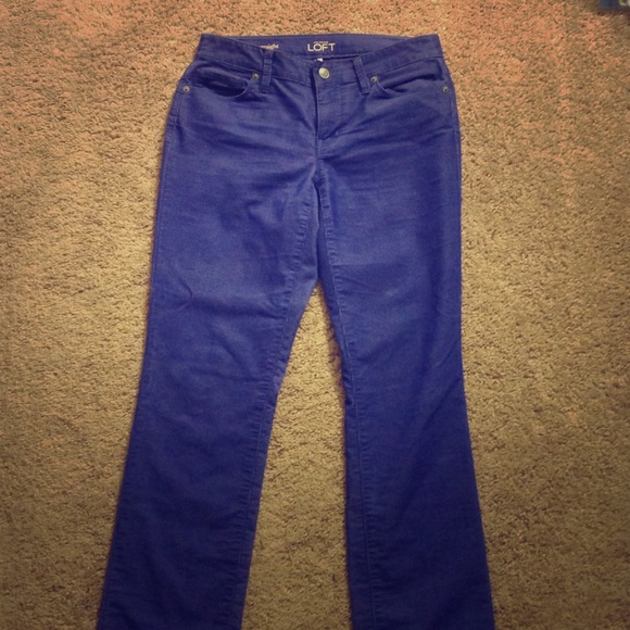 Indigo straight leg pants