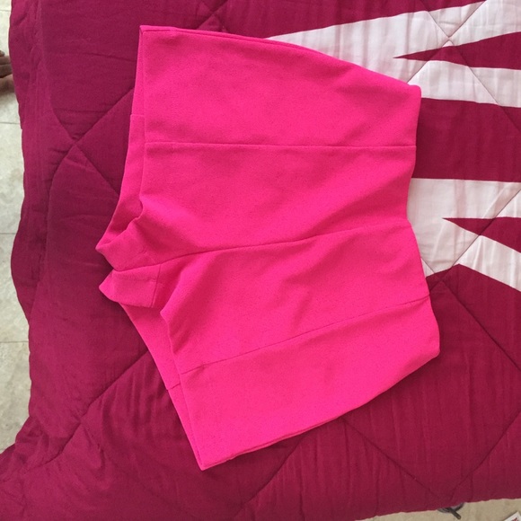Pink high waisted shorts