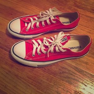 Red Converse (Womens) Size 9