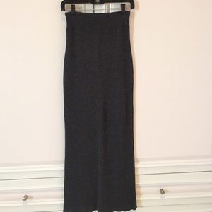 NWT Elizabeth and James charcoal long tube skirt