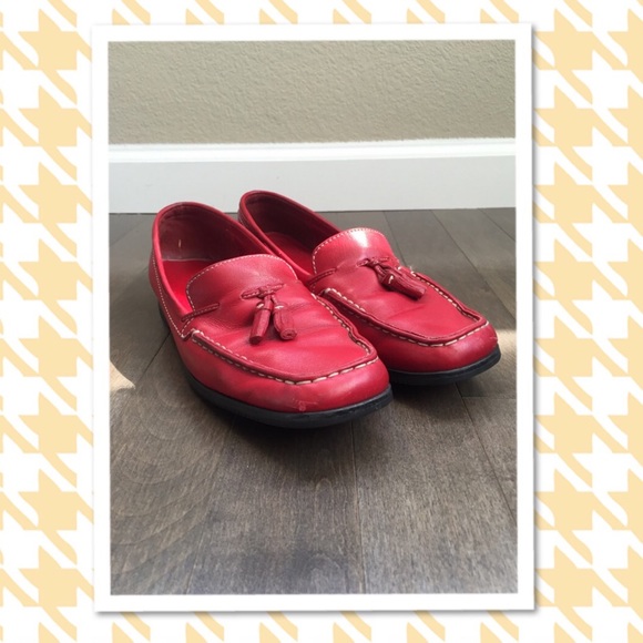 SALE!! ❄️❄️❄️Ann Taylor Red Leather Loafers