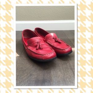SALE!! ❄️❄️❄️Ann Taylor Red Leather Loafers