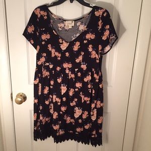 Lovely pac sun babydoll floral dress