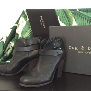 Rag & Bone Harrow Boot Authentic in Black size 38.