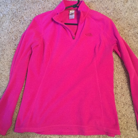 North Face fleece hoodie/pull over