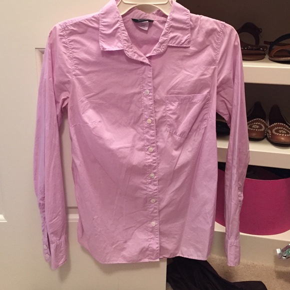 Pink J Crew Button Down