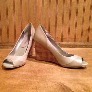 Banana Republic peep toe wedges