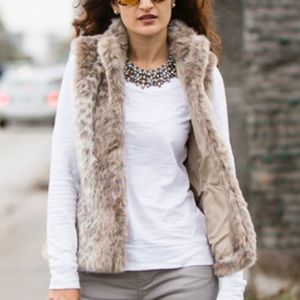 Banana Republic Fur Vest