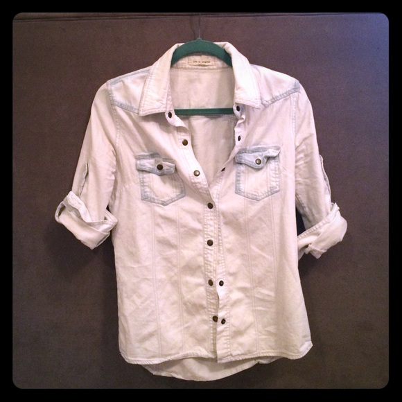 Light blue chambray shirt