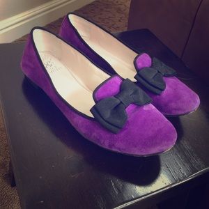 Purple bow flats