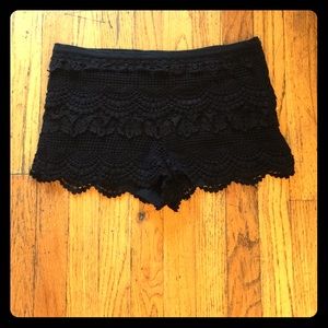lace shorts