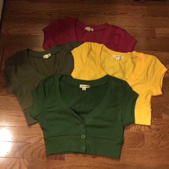 4 cropped sweaters size small