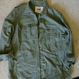 Green obey army jacket