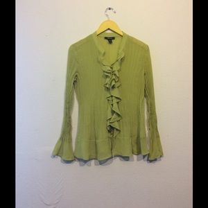 Green Ruffles Top
