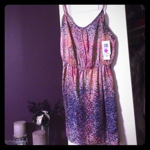 Aqua Printed Minidress