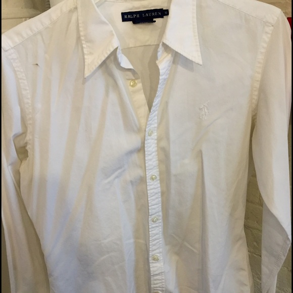 Classic white Ralph Lauren women's button up