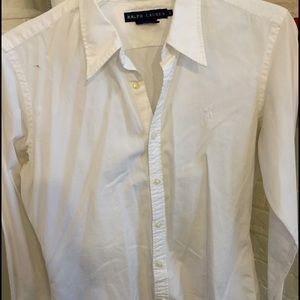 Classic white Ralph Lauren women's button up