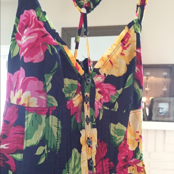Abercrombie & Fitch Navy Floral dress - Picture 2 of 4