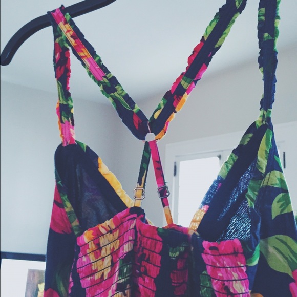 Abercrombie & Fitch Navy Floral dress - Picture 4 of 4