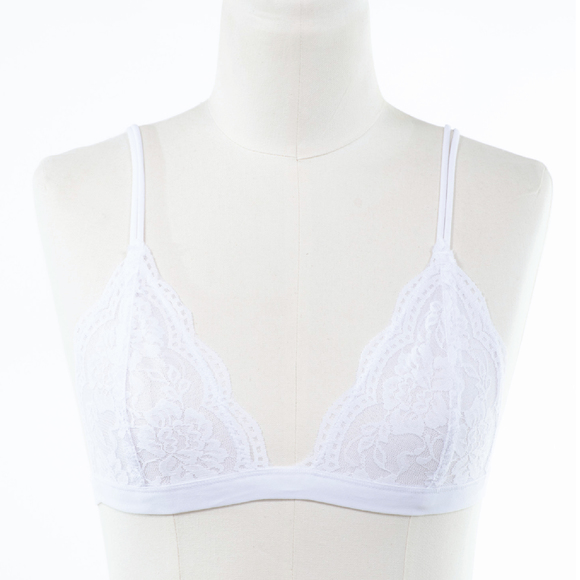 WONDERFUL CAYDENCE WHITE LACE BRALETTE