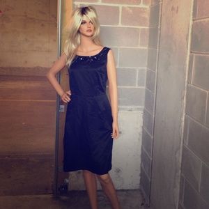 Antonio Melani Little Black Dress beaded neckline!