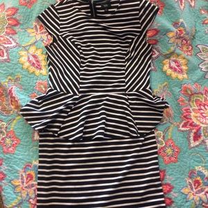 Target (Mossimo) peplum striped dress