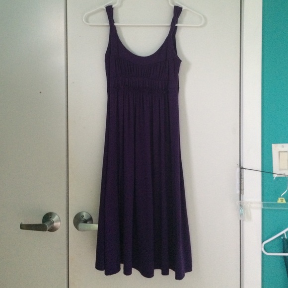 Purple cotton dress
