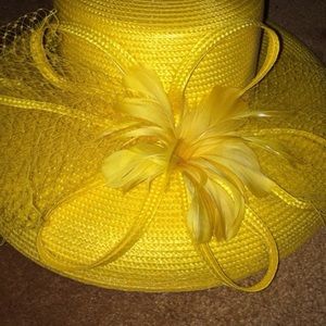 Yellow derby hat