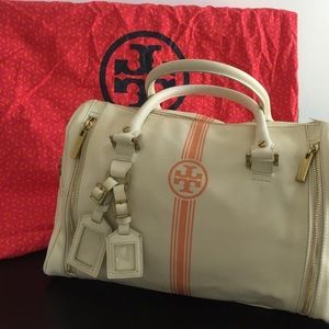 Tory Burch Coated Canvas "Boston" Handbag