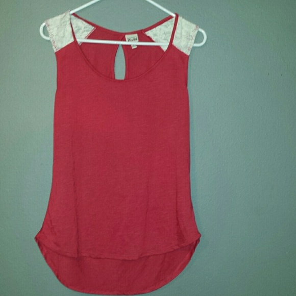 Mudd Tops - Deep red tank top by Mudd