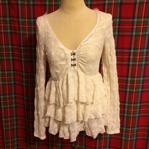 💥SOLD💥 Free People Ruffle Top