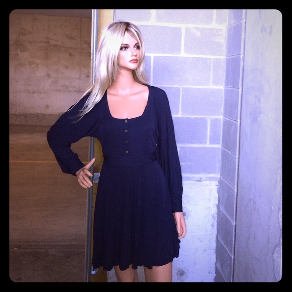 Juicy Couture Sophisticated Navy longsleeve Dress