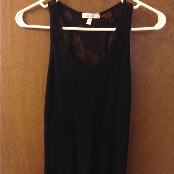 Black lace back shirt!