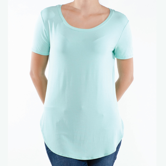 COOL MINT MODAL CAP SLEEVE TEE