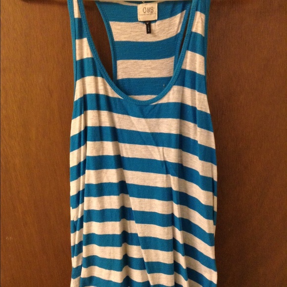 Blue/white striped shirt