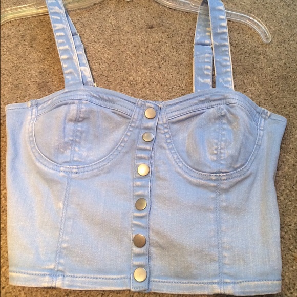 Forever 21 Jean crop top