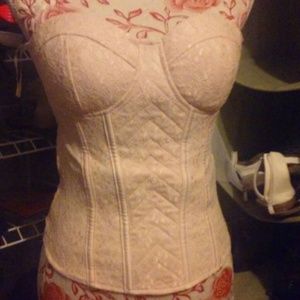 Pink corset top