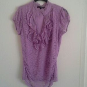 Lavender lacy blouse