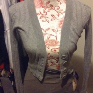 Gray Hollister cardigan