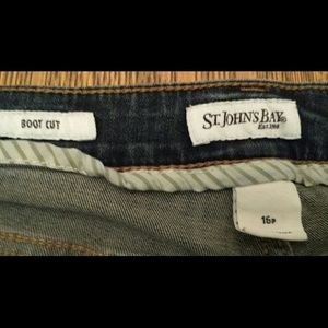 St. John's Bay boot cut blue jeans