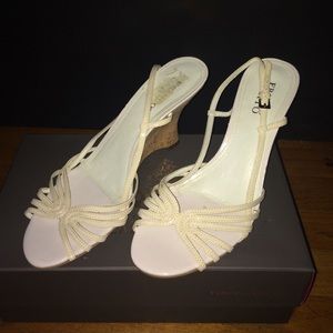 Franco Sarto white wedges. Size 9. Franco Sarto white wedges. Size 9.